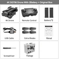 Drone 4K HD Dual Camera 50X Times Zoom WIFI FPV Foldable