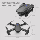 Pro Drone With Wide Angle HD 4K 1080P Dual Camera Height Hold Wifi RC Foldable